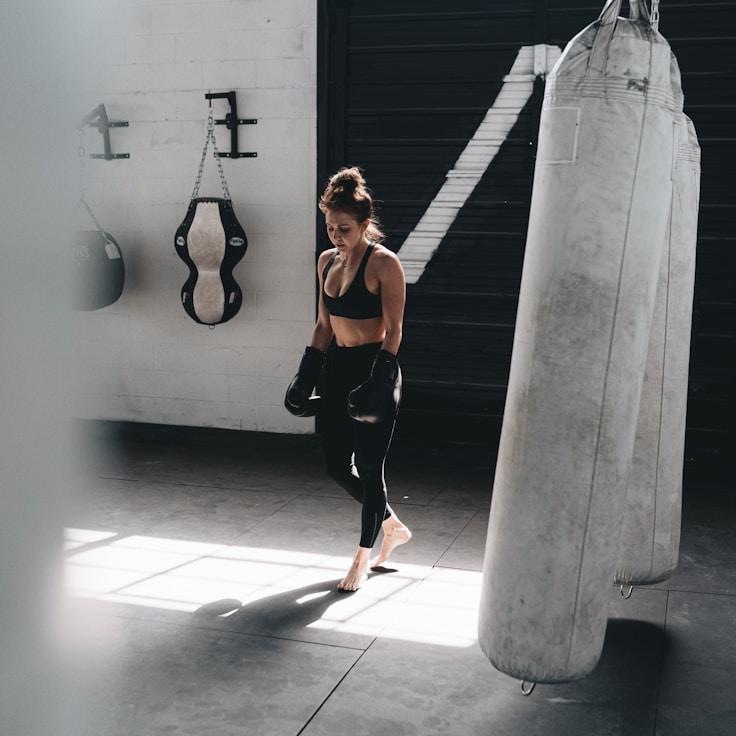 Well-equipped gym with free weights